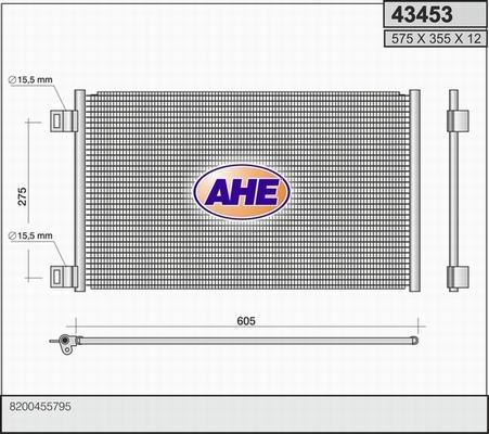 AHE 43453 - Kondenser, kondisioner furqanavto.az