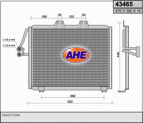 AHE 43465 - Kondenser, kondisioner furqanavto.az