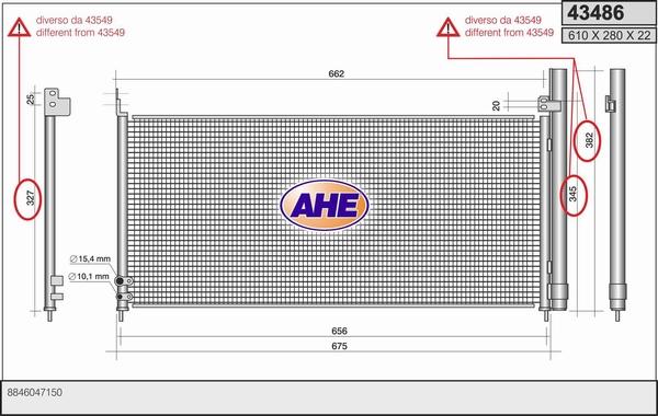 AHE 43486 - Kondenser, kondisioner furqanavto.az