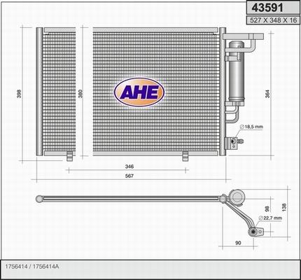 AHE 43591 - Kondenser, kondisioner furqanavto.az