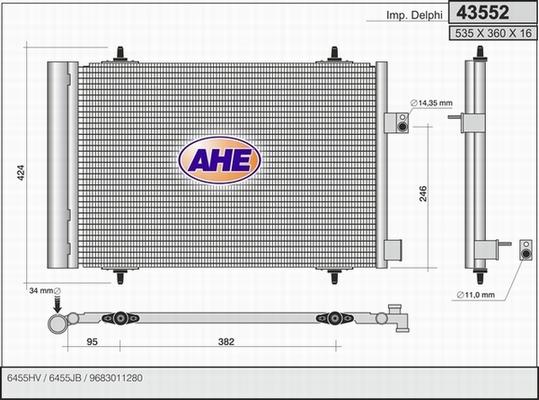 AHE 43552 - Kondenser, kondisioner furqanavto.az