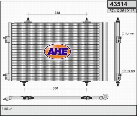 AHE 43514 - Kondenser, kondisioner furqanavto.az