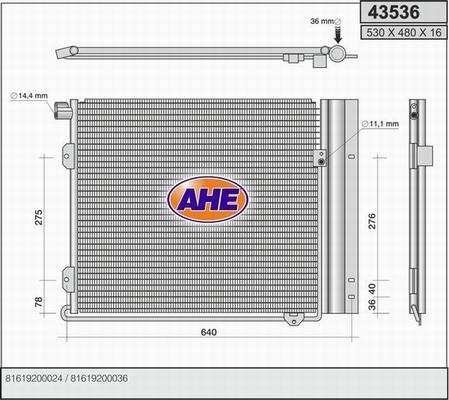 AHE 43536 - Kondenser, kondisioner furqanavto.az