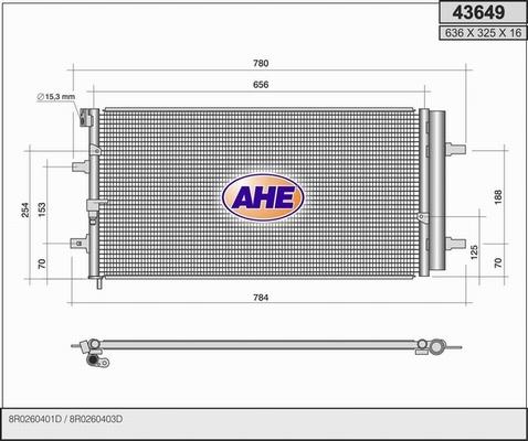 AHE 43649 - Kondenser, kondisioner furqanavto.az