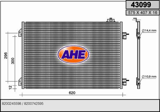 AHE 43099 - Kondenser, kondisioner furqanavto.az