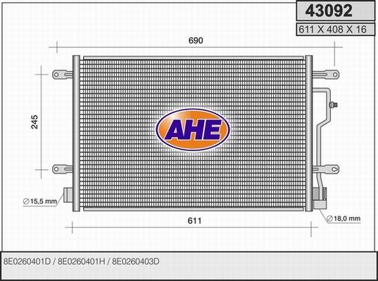 AHE 43092 - Kondenser, kondisioner furqanavto.az