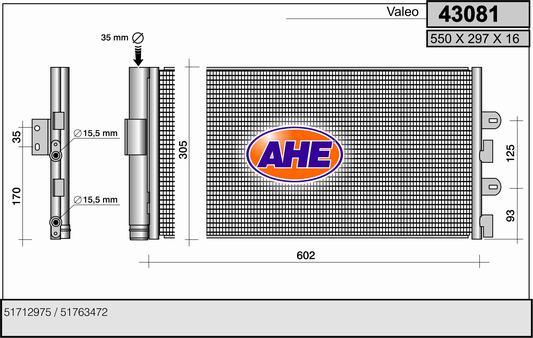 AHE 43081 - Kondenser, kondisioner furqanavto.az