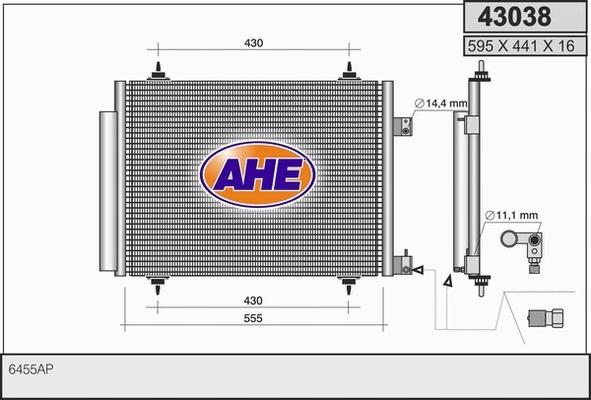 AHE 43038 - Kondenser, kondisioner furqanavto.az