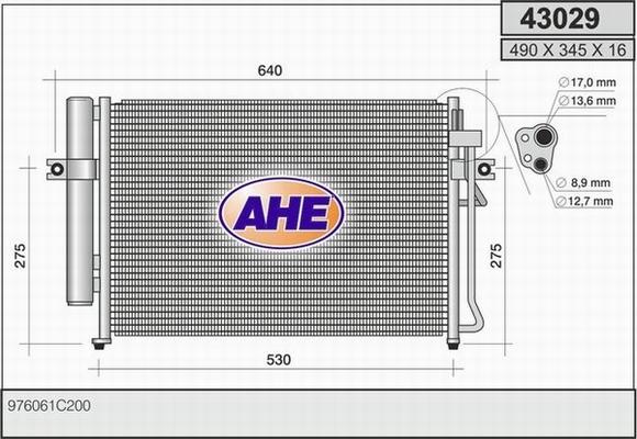 AHE 43029 - Kondenser, kondisioner furqanavto.az