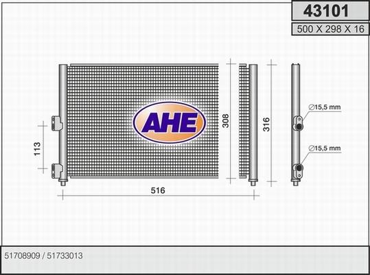 AHE 43101 - Kondenser, kondisioner furqanavto.az