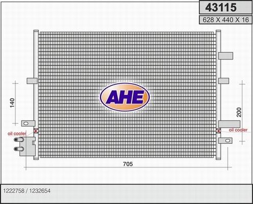 AHE 43115 - Kondenser, kondisioner furqanavto.az