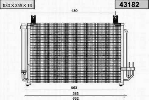 AHE 43182 - Kondenser, kondisioner furqanavto.az