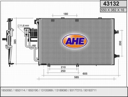 AHE 43132 - Kondenser, kondisioner furqanavto.az