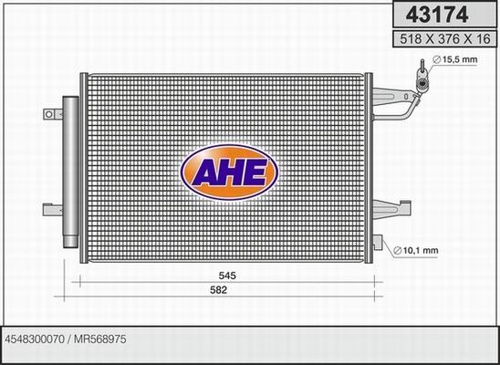 AHE 43174 - Kondenser, kondisioner furqanavto.az