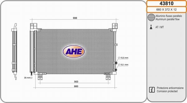 AHE 43810 - Kondenser, kondisioner furqanavto.az