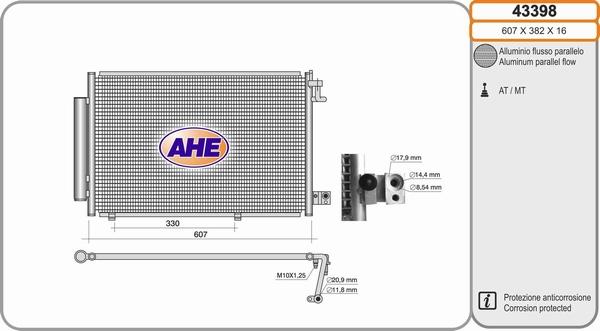 AHE 43398 - Kondenser, kondisioner furqanavto.az