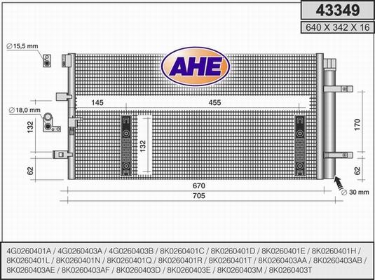 AHE 43349 - Kondenser, kondisioner furqanavto.az