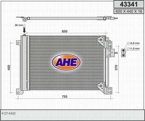 AHE 43341 - Kondenser, kondisioner furqanavto.az