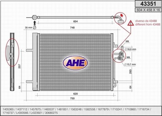 AHE 43351 - Kondenser, kondisioner furqanavto.az