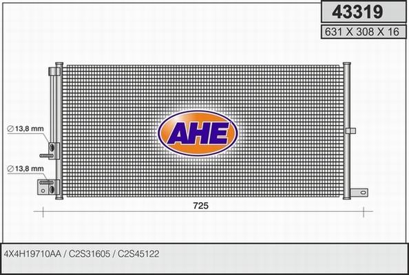 AHE 43319 - Kondenser, kondisioner furqanavto.az