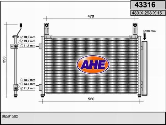 AHE 43316 - Kondenser, kondisioner furqanavto.az