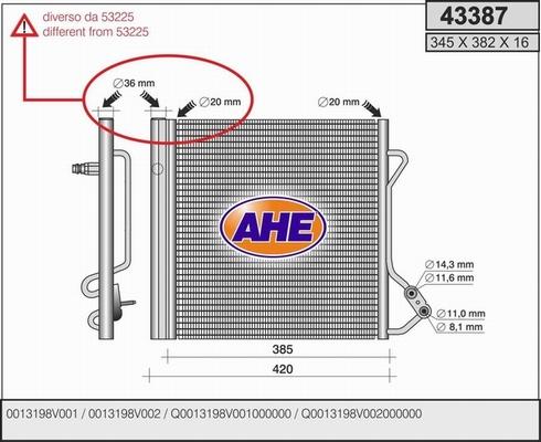 AHE 43387 - Kondenser, kondisioner furqanavto.az