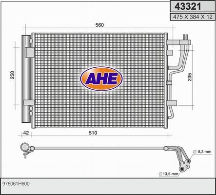 AHE 43321 - Kondenser, kondisioner furqanavto.az