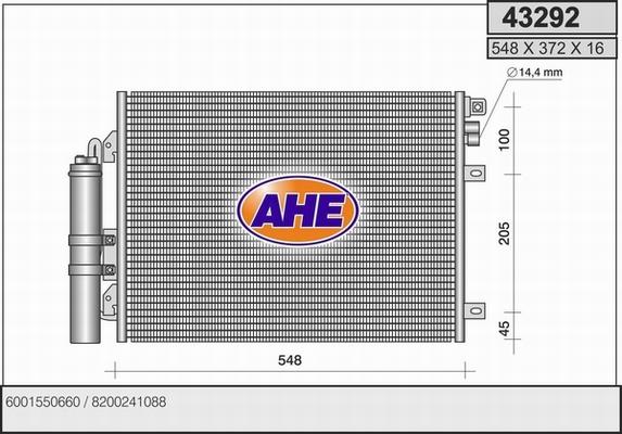 AHE 43292 - Kondenser, kondisioner furqanavto.az