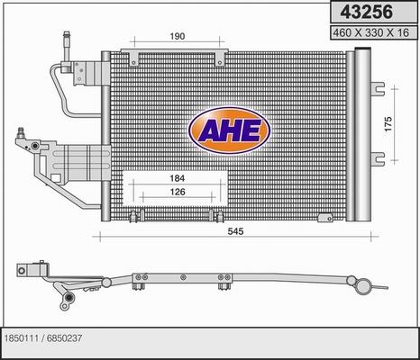 AHE 43256 - Kondenser, kondisioner furqanavto.az