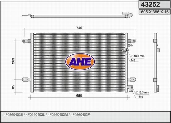 AHE 43252 - Kondenser, kondisioner furqanavto.az