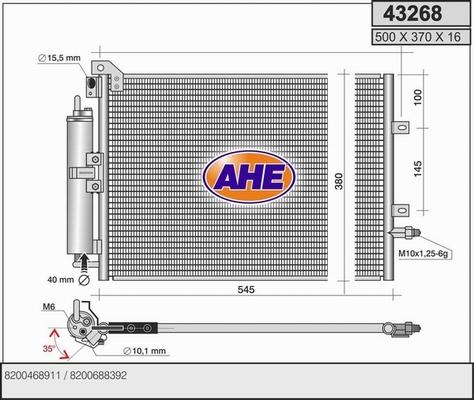 AHE 43268 - Kondenser, kondisioner furqanavto.az