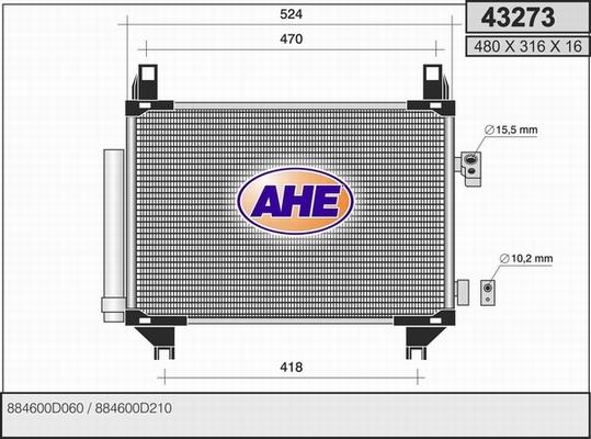 AHE 43273 - Kondenser, kondisioner furqanavto.az