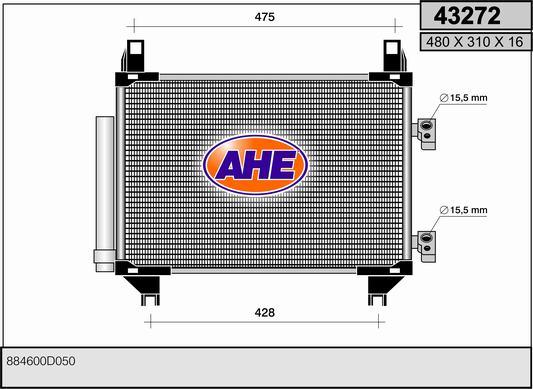 AHE 43272 - Kondenser, kondisioner furqanavto.az