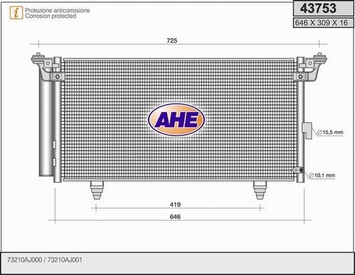 AHE 43753 - Kondenser, kondisioner furqanavto.az