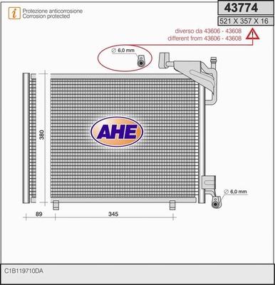 AHE 43774 - Kondenser, kondisioner furqanavto.az