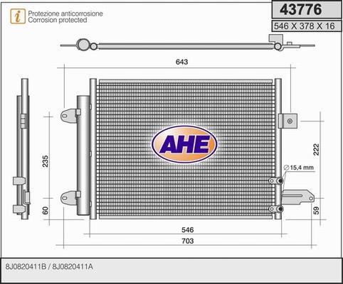 AHE 43776 - Kondenser, kondisioner furqanavto.az