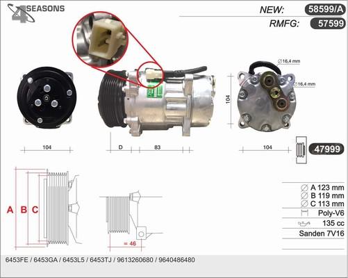 AHE 58599/A - Kompressor, kondisioner furqanavto.az