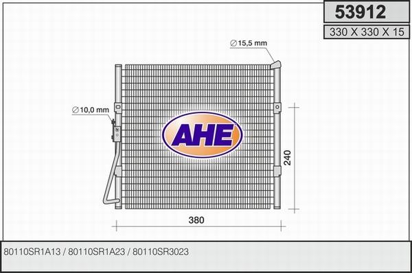 AHE 53912 - Kondenser, kondisioner furqanavto.az