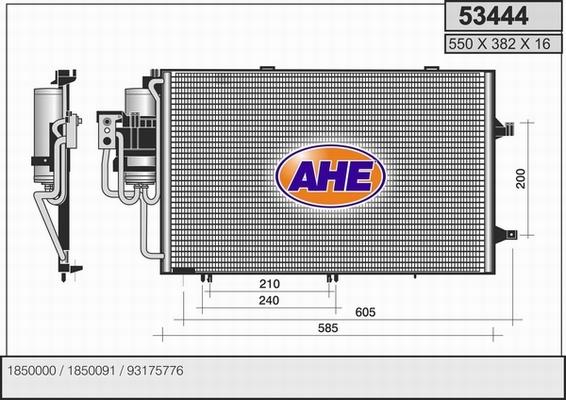 AHE 53444 - Kondenser, kondisioner furqanavto.az