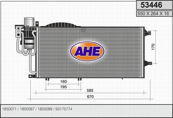 AHE 53446 - Kondenser, kondisioner furqanavto.az