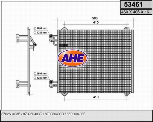 AHE 53461 - Kondenser, kondisioner furqanavto.az