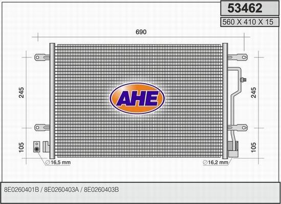 AHE 53462 - Kondenser, kondisioner furqanavto.az