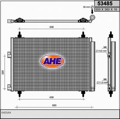 AHE 53485 - Kondenser, kondisioner furqanavto.az