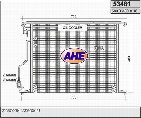 AHE 53481 - Kondenser, kondisioner furqanavto.az