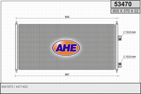 AHE 53470 - Kondenser, kondisioner furqanavto.az