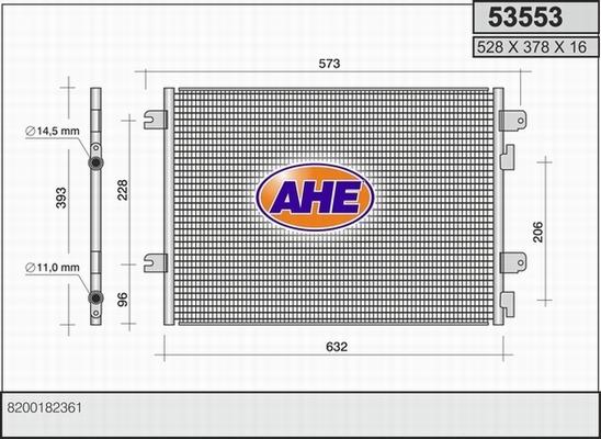 AHE 53553 - Kondenser, kondisioner furqanavto.az