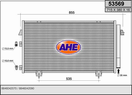 AHE 53569 - Kondenser, kondisioner furqanavto.az