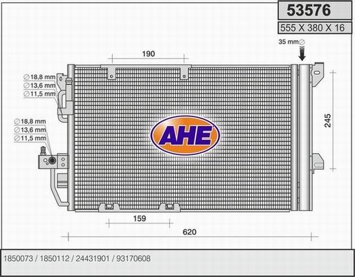 AHE 53576 - Kondenser, kondisioner furqanavto.az