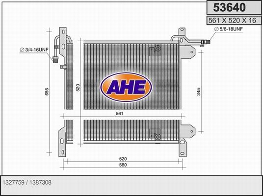 AHE 53640 - Kondenser, kondisioner furqanavto.az