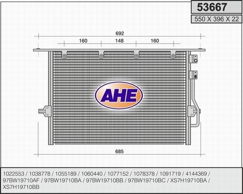 AHE 53667 - Kondenser, kondisioner furqanavto.az